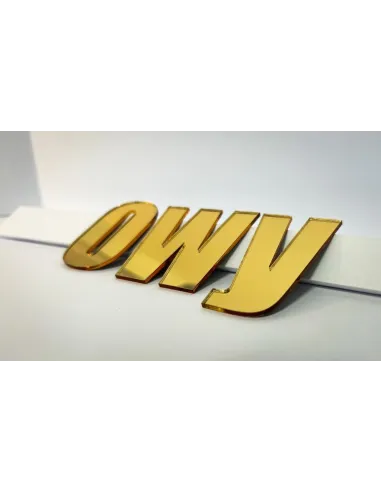 Litery Cyfry Napisy logo 3D z Plexi 8 cm Dowolny Napis