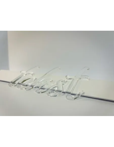 Litery Cyfry Napisy logo 3D z Plexi 10 cm Dowolny Napis