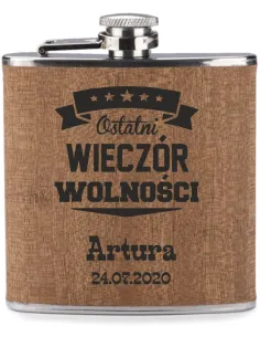 Grawer Piersiówka 200 ml 200 ml Personalizowany Prezent