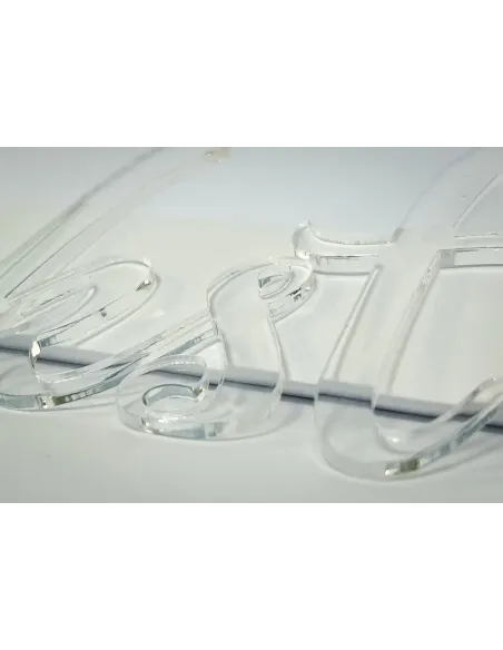 Litery Cyfry Napisy logo 3D z Plexi 10 cm Dowolny Napis