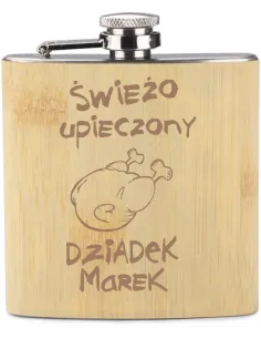Grawer Piersiówka 200 ml Personalizowany – Dla Dziadka