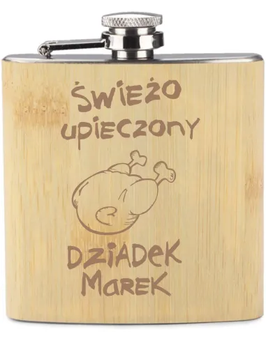 Grawer Piersiówka 200 ml Personalizowany – Dla Dziadka