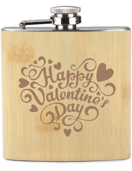 Grawer Piersiówka 200 ml Personalizowany – Walentynki