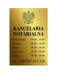 Tabliczka Personalizowany z Grawerem 30x20 cm na Zamówienie