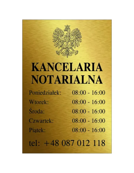 Tabliczka Personalizowany z Grawerem 30x20 cm na Zamówienie