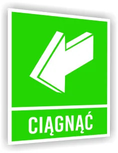 Tabliczka Ewakuacyjna Informacyjna z Nadrukiem 20x15 cm