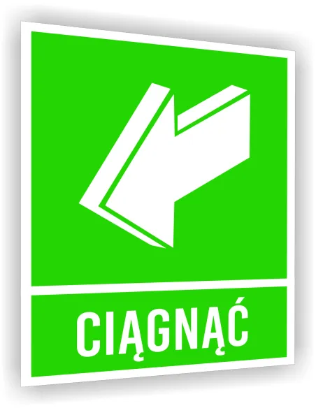 Tabliczka Ewakuacyjna Informacyjna z Nadrukiem 20x15 cm