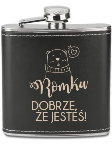 Grawerowana Piersiówka 180 ml Personalizowany Prezent