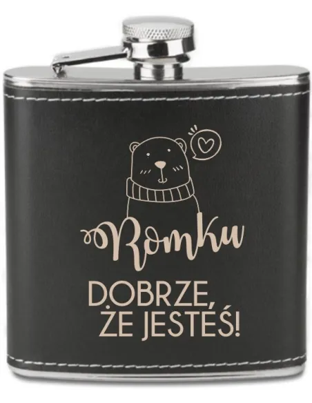 Grawerowana Piersiówka 180 ml Personalizowany Prezent