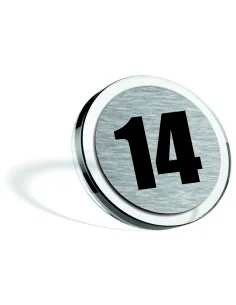 Tabliczka Nierdzewna Grawerowana Numerek Cyfra Pokoju