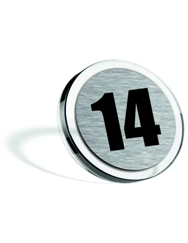 Tabliczka Nierdzewna Grawerowana Numerek Cyfra Pokoju