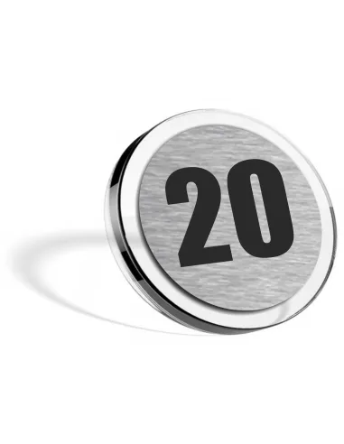 Tabliczka z Grawerem 6 cm Nierdzewna Grawerowana Numerek