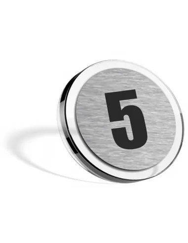 Tabliczka Nierdzewna Grawerowana Numerek Cyfra Mieszkania