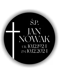 Elegancka Pamiątkowa Spersonalizowana Tabliczka na Urnę