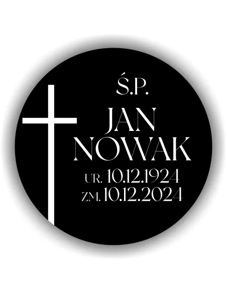 Elegancka Pamiątkowa Spersonalizowana Tabliczka na Urnę