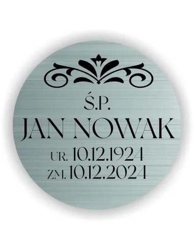Tabliczka 8 cm Elegancka Pamiątkowa Spersonalizowana