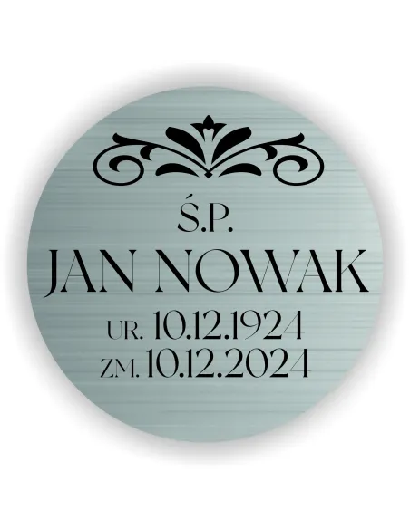 Tabliczka 8 cm Elegancka Pamiątkowa Spersonalizowana