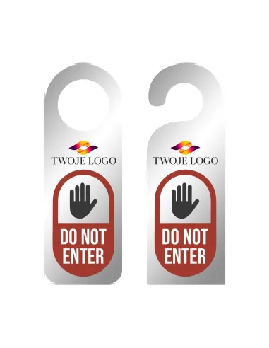 Zawieszka na Drzwi Klamkę Hotelowa na Zamówienie z Nadrukiem