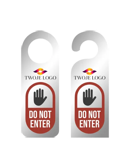 Zawieszka na Drzwi Klamkę Hotelowa na Zamówienie z Nadrukiem