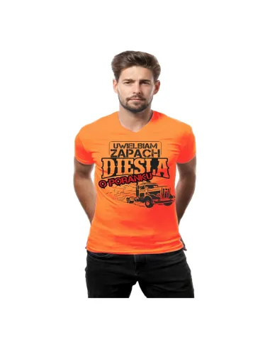 Koszulka dla Fana Samochodów z Nadrukiem Uwielbiam Zapach