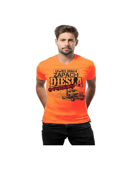 Koszulka dla Fana Samochodów z Nadrukiem Uwielbiam Zapach