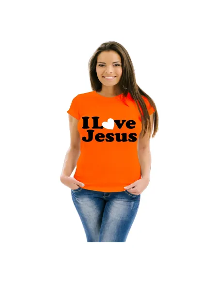 Koszulka z Nadrukiem Religijna Nadrukiem Love Jezus