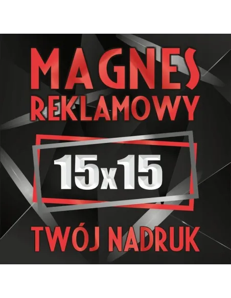 Reklama Magnetyczna 15x15 cm Magnesy Reklamowe Samochód