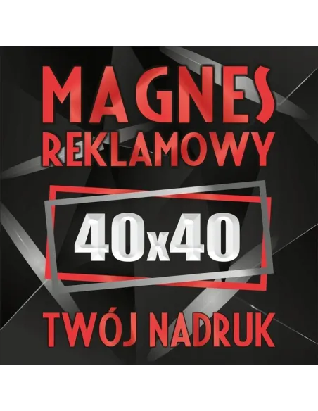 Reklama Magnetyczna 40x40 cm Magnesy Reklamowe Samochód