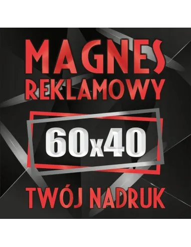 Reklama Magnetyczna 60x40 cm Magnesy Reklamowe Samochód