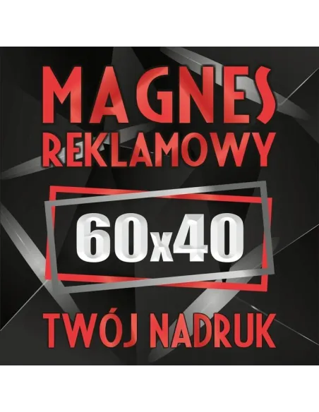 Reklama Magnetyczna 60x40 cm Magnesy Reklamowe Samochód