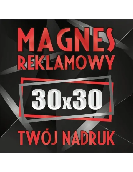 Reklama Magnetyczna 30x30 cm Magnesy Reklamowe Samochód