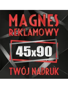 Reklama Magnetyczna 45x90 cm Magnesy Reklamowe Samochód