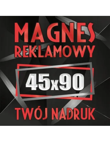 Reklama Magnetyczna 45x90 cm Magnesy Reklamowe Samochód