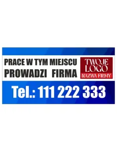 Baner z Nadrukiem z logo dla Firm Reklamowy 200x100 cm