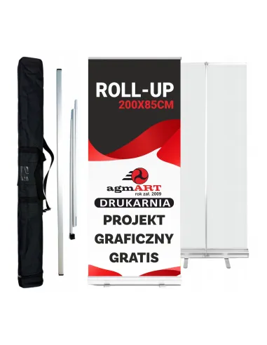 Roll Up Przenośny System 200x85 – Wystawienniczy 200x85