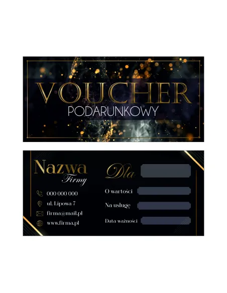Vouchery Podarunkowe na Zakupy 60 szt Lub Usługi Duży