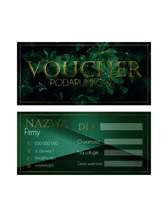 Vouchery Podarunkowe na Zakupy 60 szt Lub Usługi Ciemny