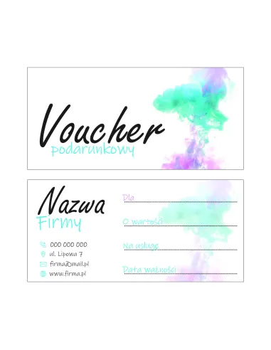 Vouchery Podarunkowe Upominkowe Zakupy Lub Usługi szt
