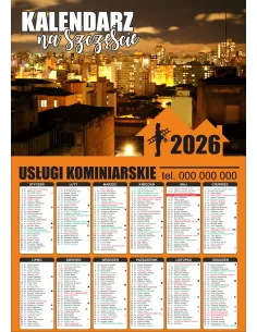 Kalendarz Kominiarski Kalendarz Kominiarza 2026 300 szt