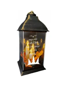 Znicz Lampion Stroik Grawerem Świąteczny LED Personalizowany