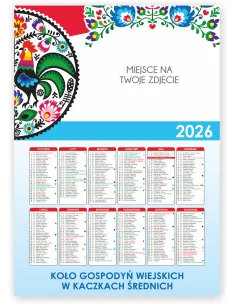 Kalendarz KGW Koło Gospodyń Wiejskich 2026 150 szt Różne