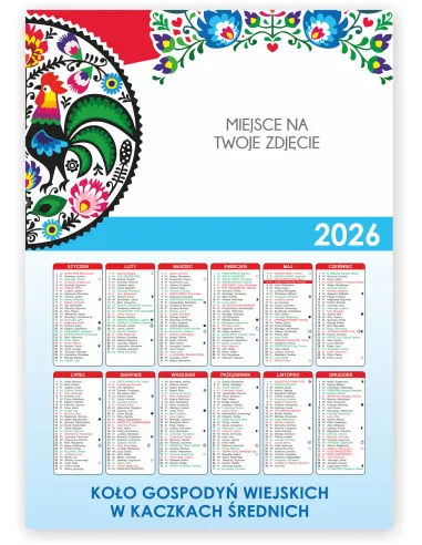 Kalendarz KGW Koło Gospodyń Wiejskich 2026 150 szt Różne