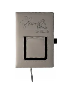 Notes z Kieszonką Notatnik a5 Prezent Imieniem Szefowej