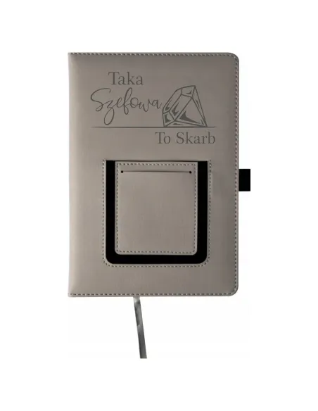 Notes z Kieszonką Notatnik a5 Prezent Imieniem Szefowej