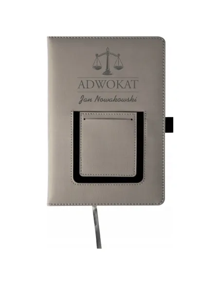 Notes z Kieszonką Notatnik a5 Prezent Imieniem Adwokata