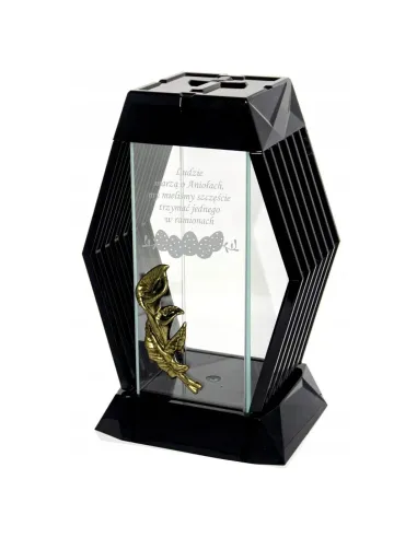 Nowoczesny Znicz z Grawerem Personalizowany Wielkanocny