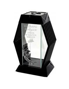 Nowoczesny Znicz z Grawerem Personalizowany Twój Napis