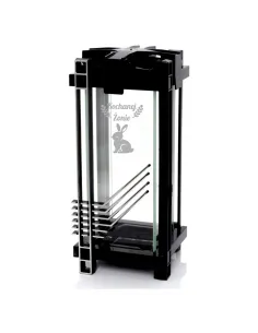 Nowoczesny Znicz Czarny Personalizowany Grawer z Napisem