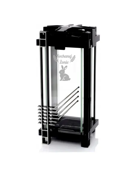 Nowoczesny Znicz Czarny Personalizowany Grawer z Napisem