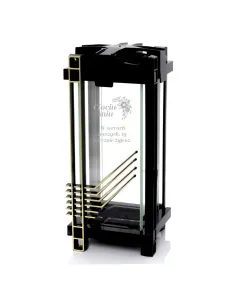 Nowoczesny Znicz Czarny z Personalizowanym Grawerem Twój